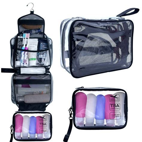 best hanging toiletry bag|tsa approved bathroom travel bag.